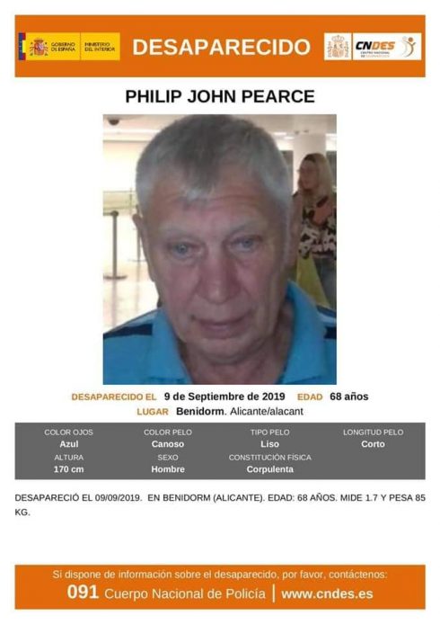 Missing Man Last Picture Of Philip Pearce In Alicante Airport