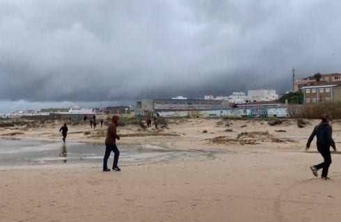 Migrants Arrive Cadiz