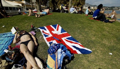 British Tourists Spain