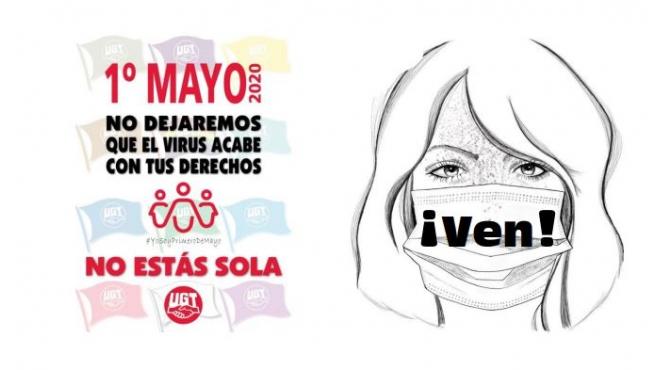 Uno De Los Carteles Que Animan A Participar En La Movilizacion Virtual Del 1 De Mayo De 2020