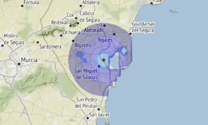 San Miguel De Salinas Map Costa Blanca Awakens To Earthquake With 3.1 Magnitude 'Shaking Ground  Beneath The House' - Olive Press News Spain