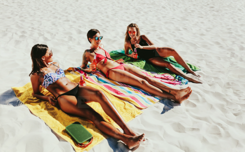 Women Sunbathing