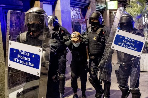 Riots In Barcelona Against Covid 19 Mesures