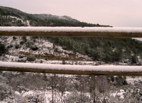 Snow in Cirat (Castellon)