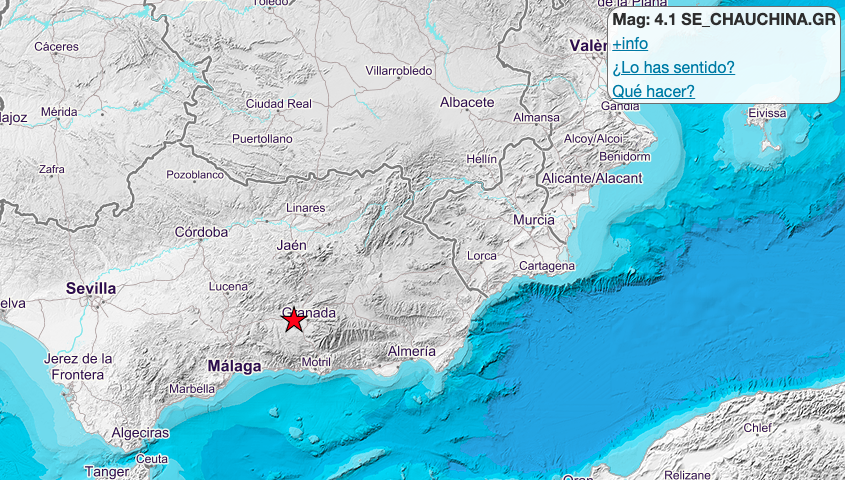 Earthquake in malaga today