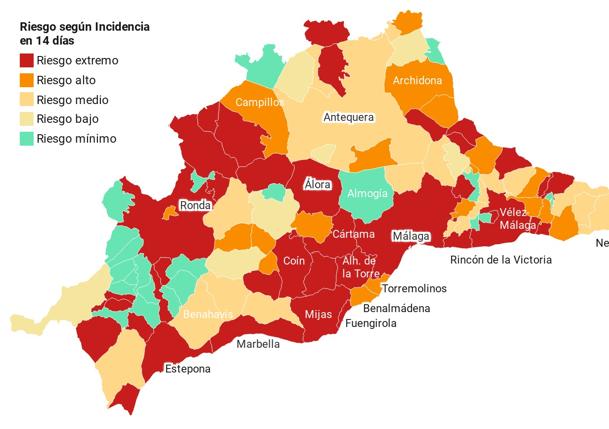 Malaga Hot Zones