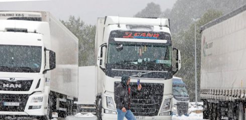 Trucks Stopped Catalunya