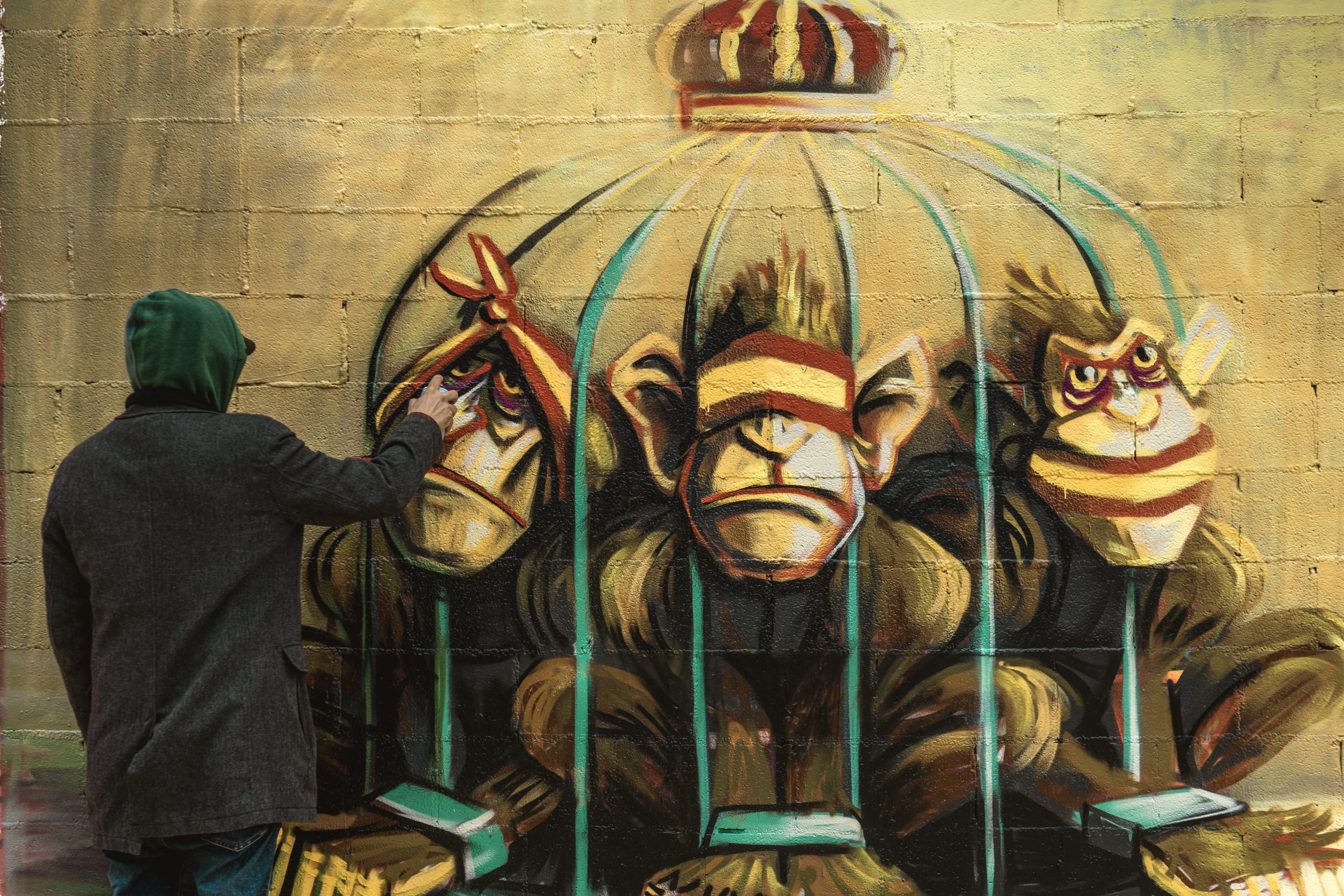 Graffiti criticising the Spanish monarchy 