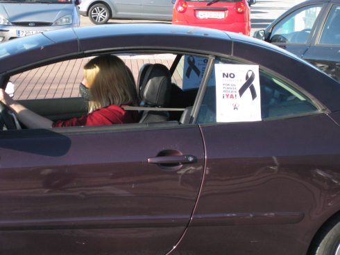 A recent protest by bar and restaurant owners in Denia (Alicante)