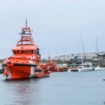 Lifeboat in port in Gran Canaria after migrant rescue Cordon press