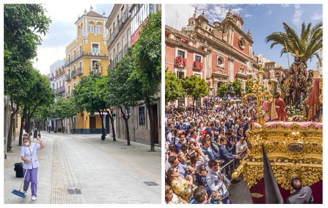 seville holy week 2019 and 2021