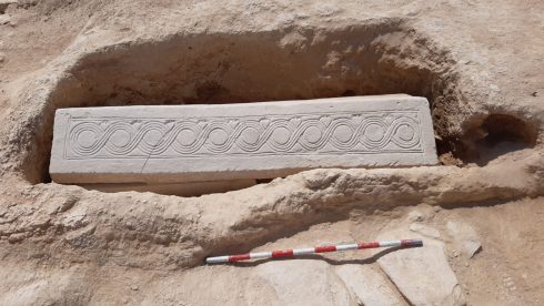 Ancient Sarcophagus Is Dug Up In Good Condition At Roman Site In Murcia Area Of Spain