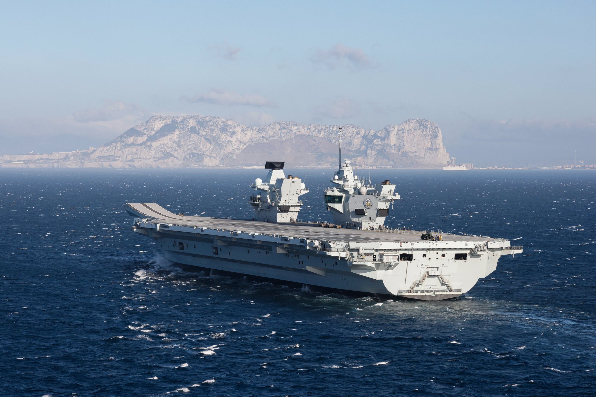 Britain's newest aircraft carrier, HMS Prince of Wales, docks in Gibraltar Olive Press News Spain