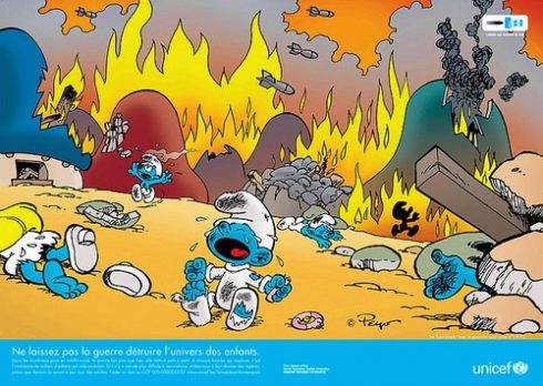 Smurf On Fire
