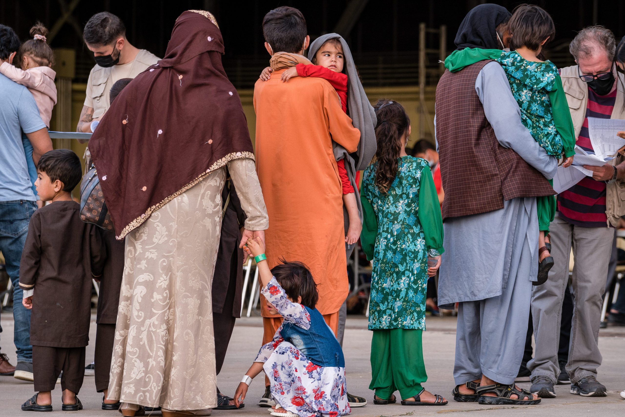 290 Evacuees From Afghanistan Land At Torrejón De Ardoz Air Base In Madrid, Spain 24 Aug 2021