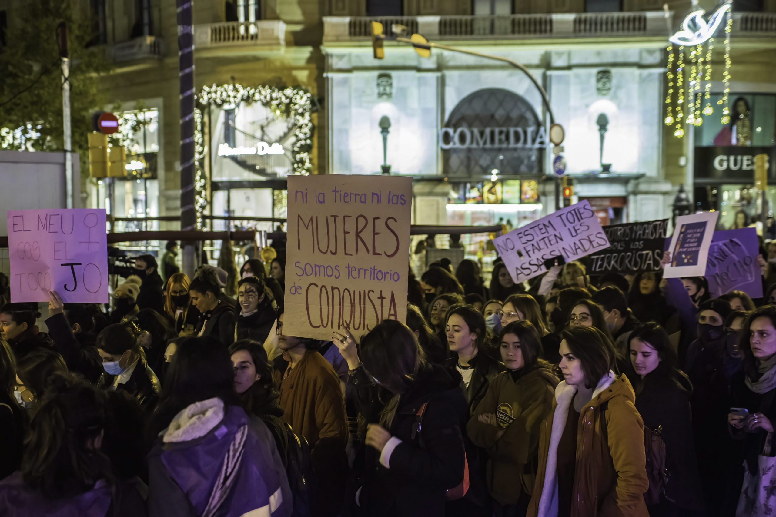 International Day For Elimination Of Violence Against Women In Barcelona, Spain 25 Nov 2021