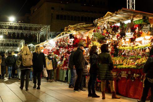 Christmas Market In Barcelona