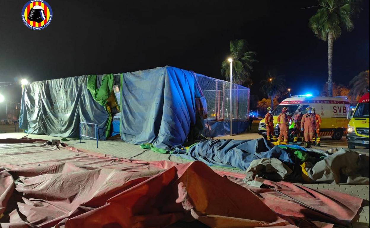 Girl, 8, Dies After Wind Blows Bouncy Castle Into The Air At Valencia Fairground In Spain