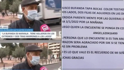 Man Loses Scarf In Albacete