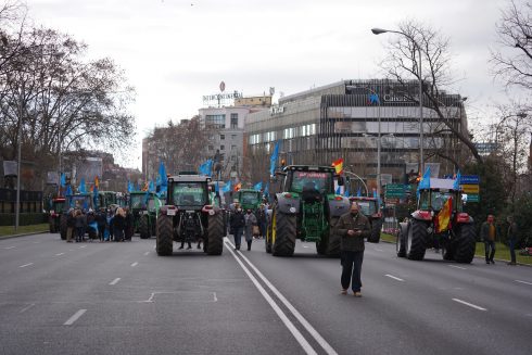 Manifestacion De Ganaderos Y Agricultores En Madrid