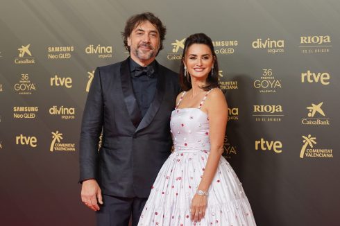 Javier Bardem And Penelope Cruz At Photocall For The 36th Annual Goya Film Awards In Valencia On Saturday 12 February, 2022.
