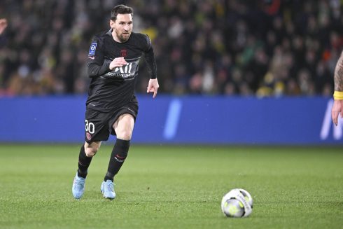 Lionel Messi (psg) Football : Fc Nantes Vs Psg Ligue 1 19/02/2022 Jbautissier/panoramic Publicationxnotxinxfraxitax