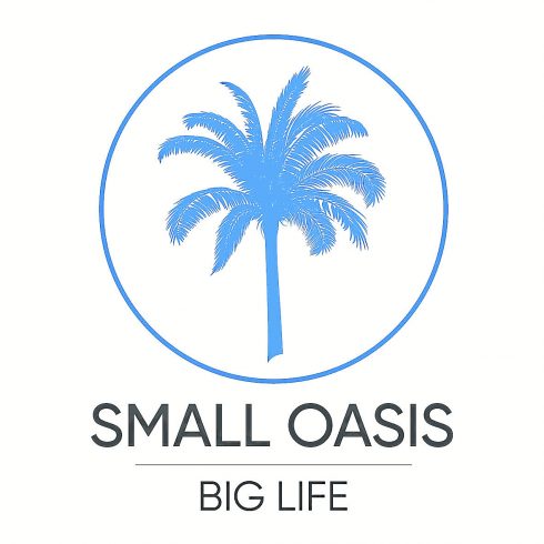 Small Oasis Logo Nueva V1 White V 1