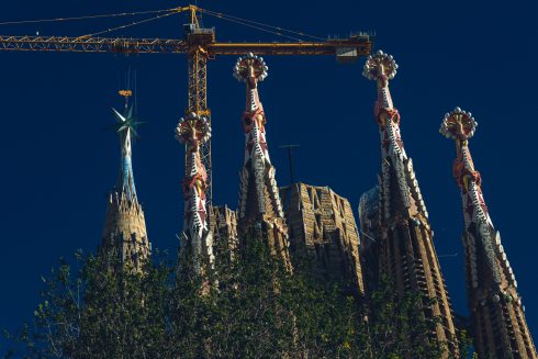 Sagrada Familia Cross Of Virgin Mary's Spire Installed
