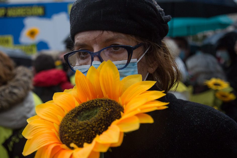 Spain: Protest For Ukraine At The Russian Embassy In Madrid