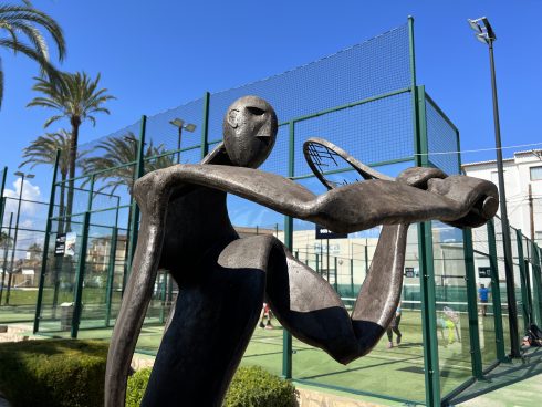 Javea Tennis Club Statue
