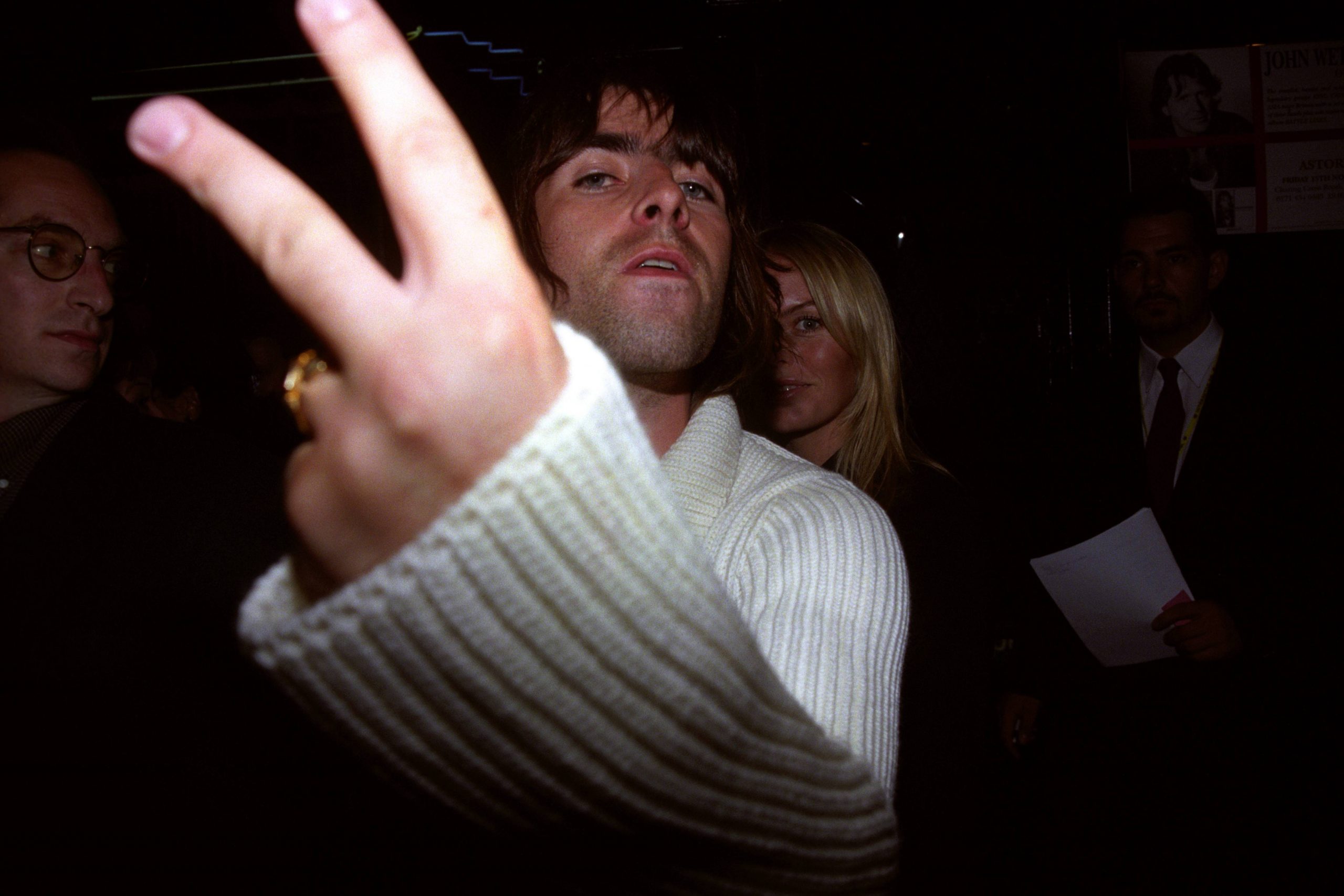 Liam Gallagher V Sign