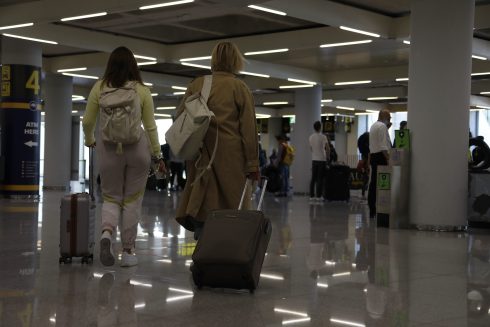 Boozed-up British tourist bites police officers at passport control in Mallorca airport in Spain