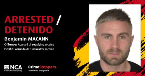 Uk Mosted Wanted Benjamin Macann Arrested Spanish