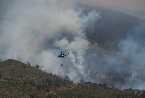 Forest Fire In Malaga, Spain 09 Jun 2022