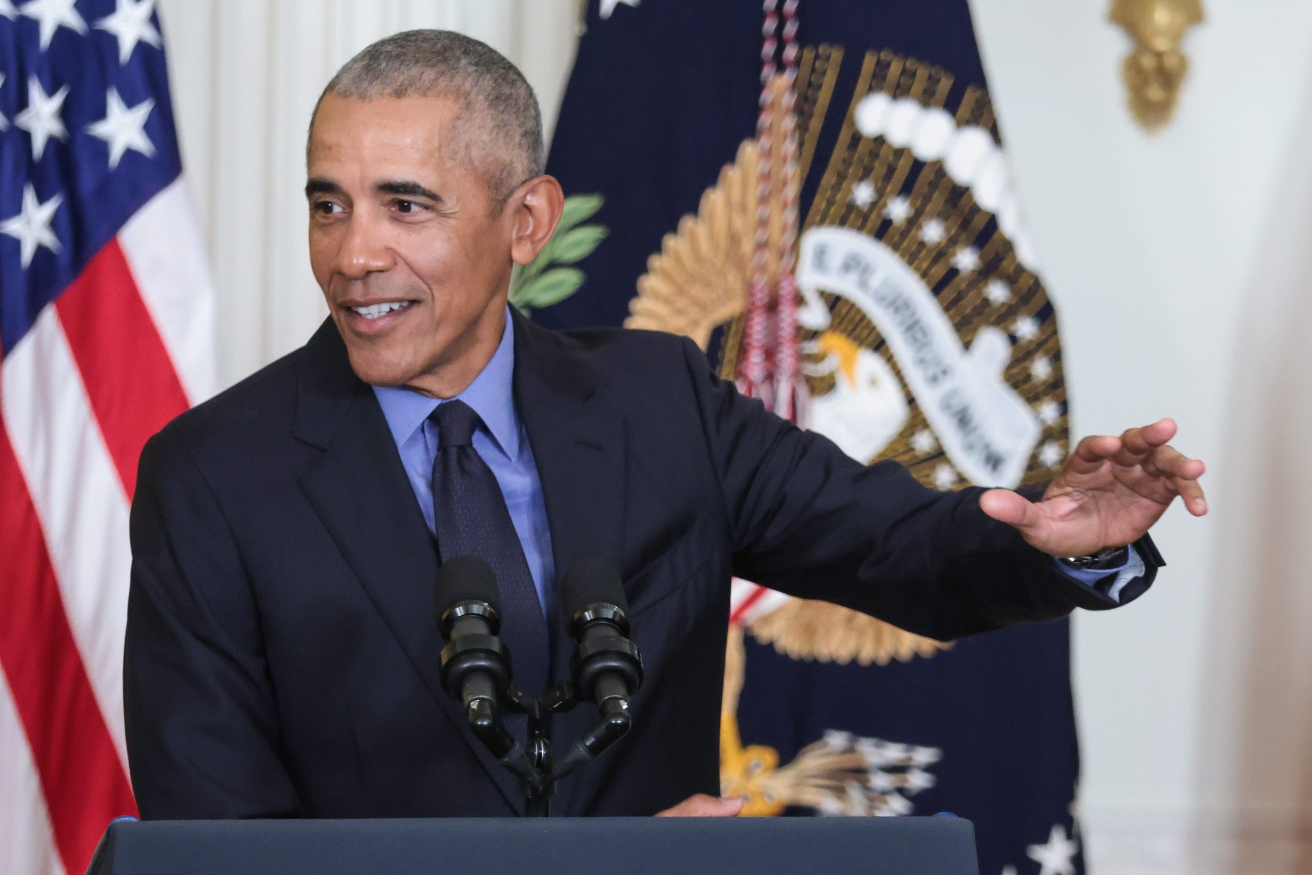 Dc: President Biden, Vice President Harris And Former President Barack Obama Deliver Remarks On The Affordable Care Act