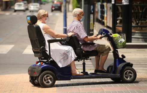 Scooters drivers in Benidorm