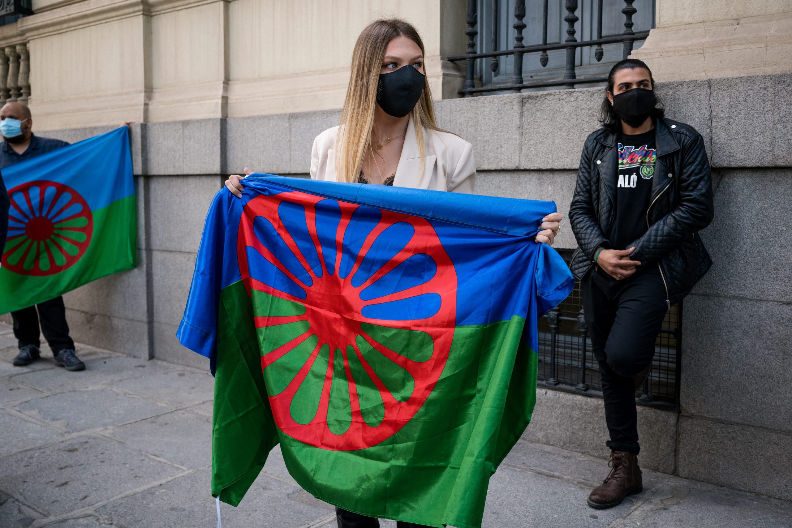 Gypsy Community Members Protest In Madrid, Spain 08 Apr 2021