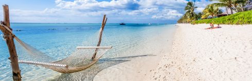 Tropical Beach In Mauritius