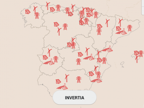 Red Electrica Map Of Renewables In Spain.