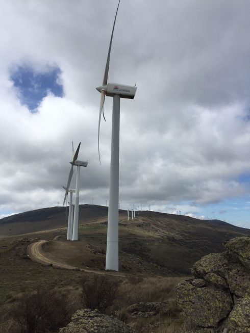 Wind Farm In Avila.