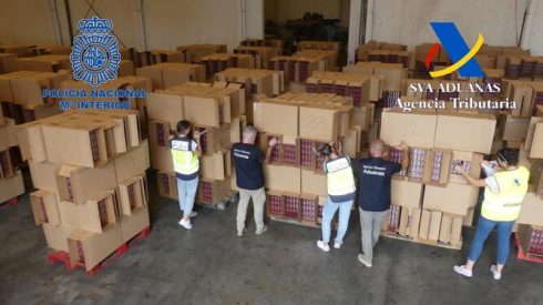 Seized Tobacco At Algeciras Port