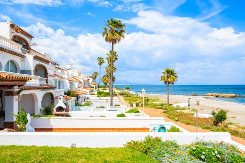 Holiday Apartments On Sea Coast Near Estepona Town, Costa Del So