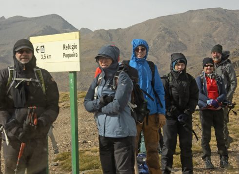 Cold Hikers Mulhacen
