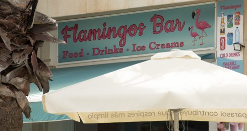 Flamingos Bar Sign