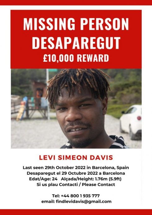 Levi Davis missing persons poster