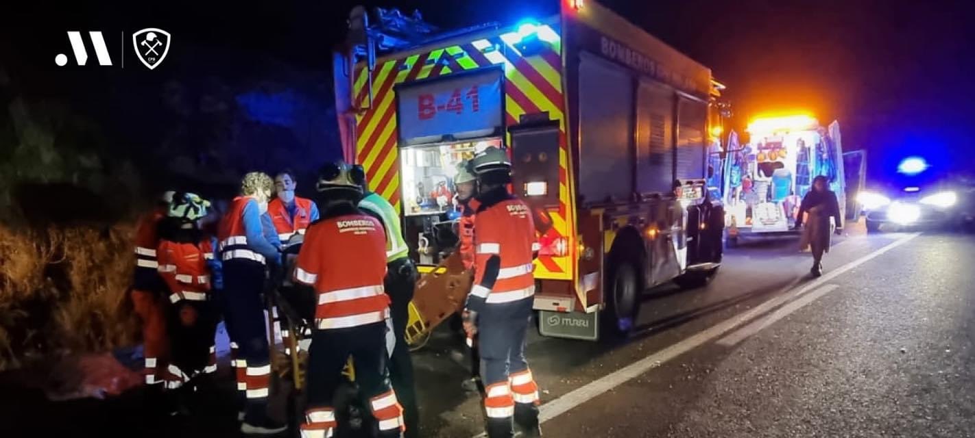 Casarabonela Crash Firefighters Consorcio Provincial De Bomberos Malaga Jpeg