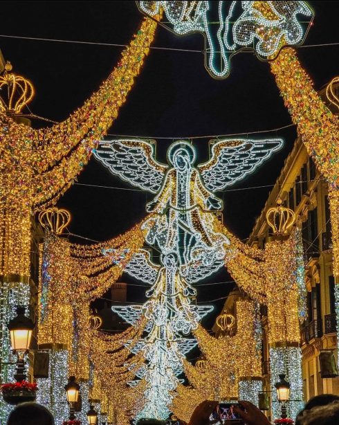 Christmas Lights Malaga Angels