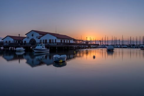 The Sunrise At The Marina