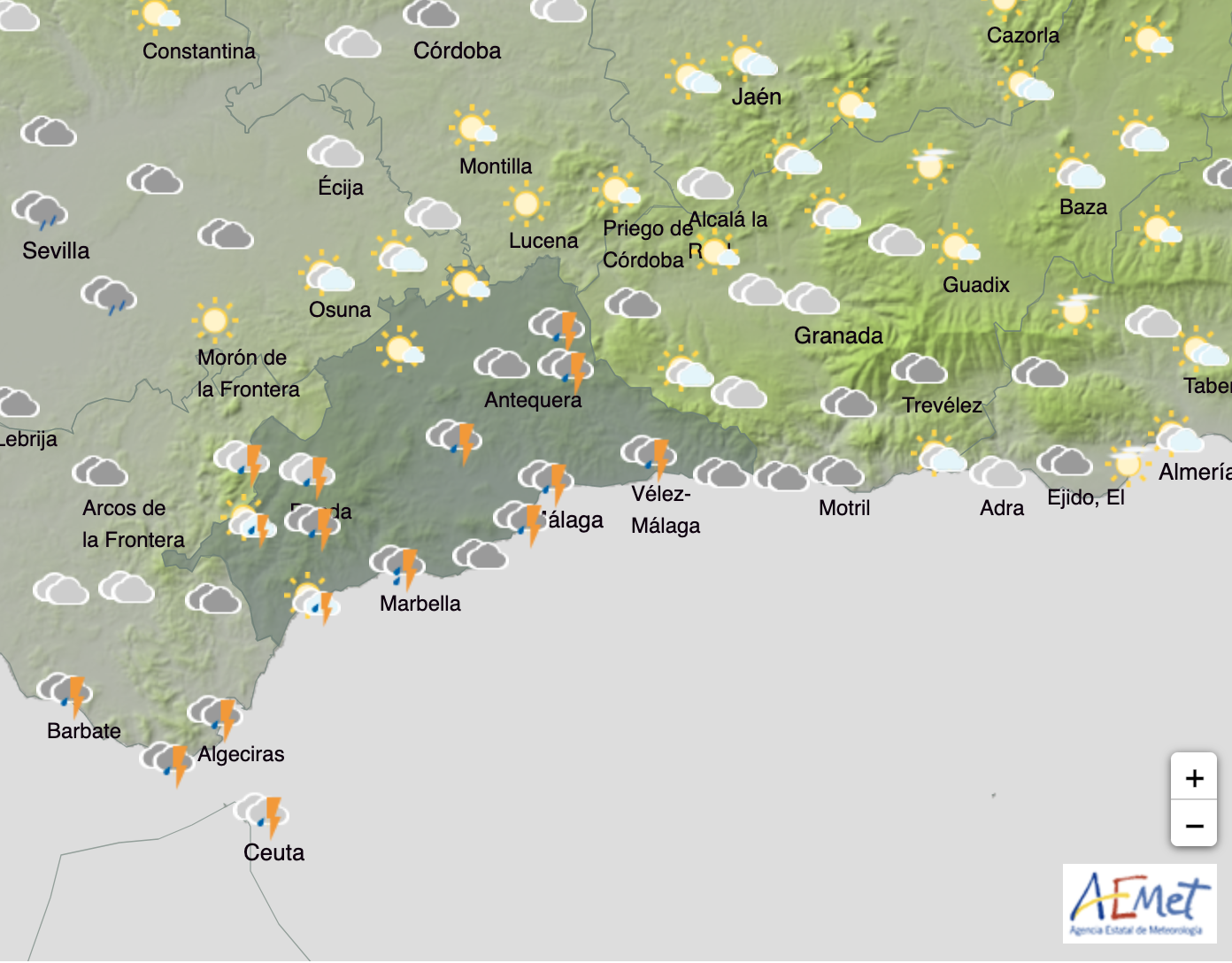 Weather map February