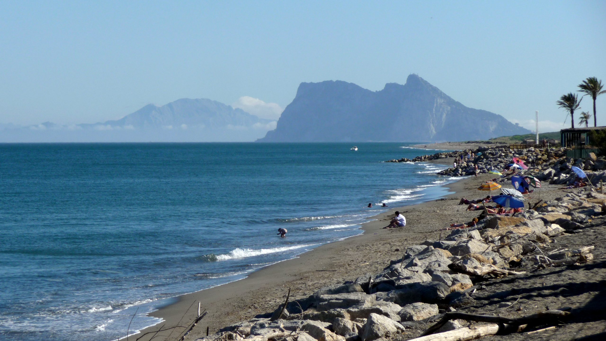 Sotogrande Beach With Gibraltar In Background Flickr Gailhampshire